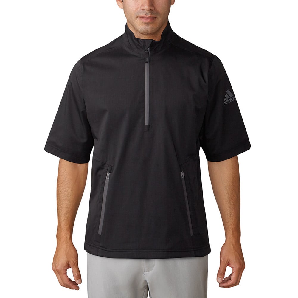 Adidas Climaproof Heathered Short Sleeve Rain Jacket - Discount Men's ...