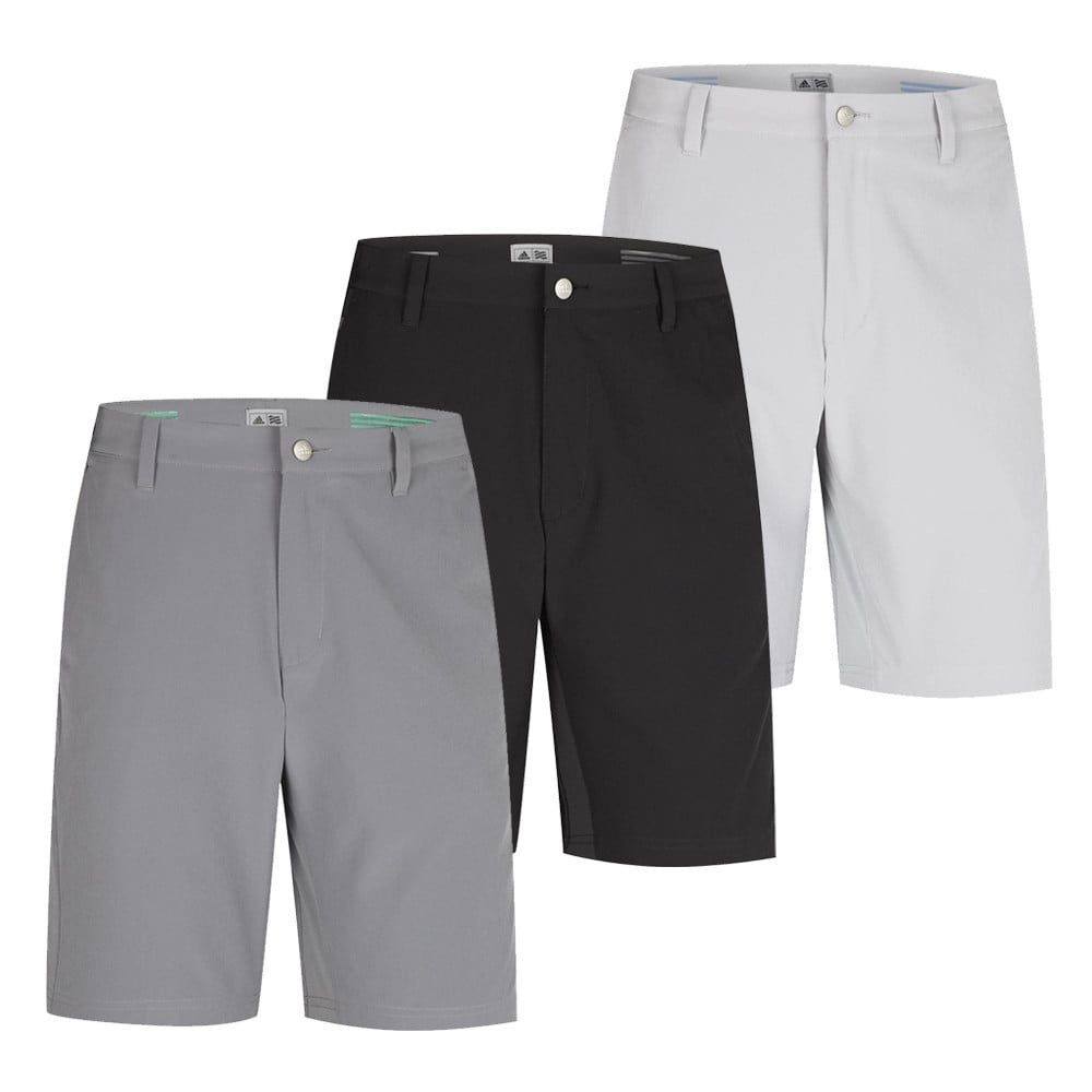 white adidas golf shorts