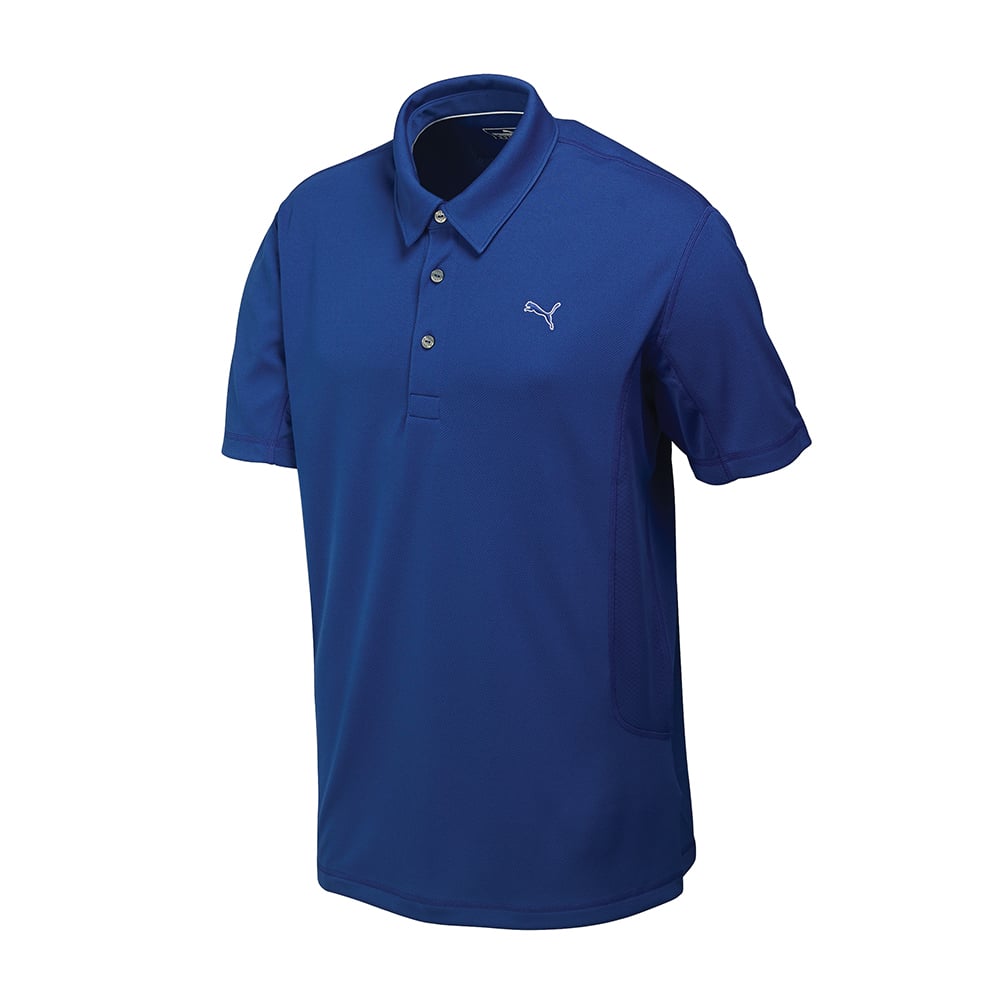 2015-Rickie-Fowler-PUMA-Tech-Golf-Polo-Shirt-w-Moisture-Wicking-Body-Fabric